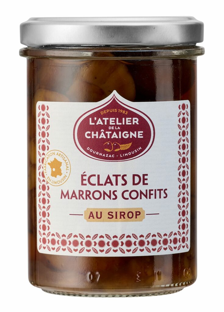 Éclats de marrons confits au sirop | L'Atelier de la châtaigne