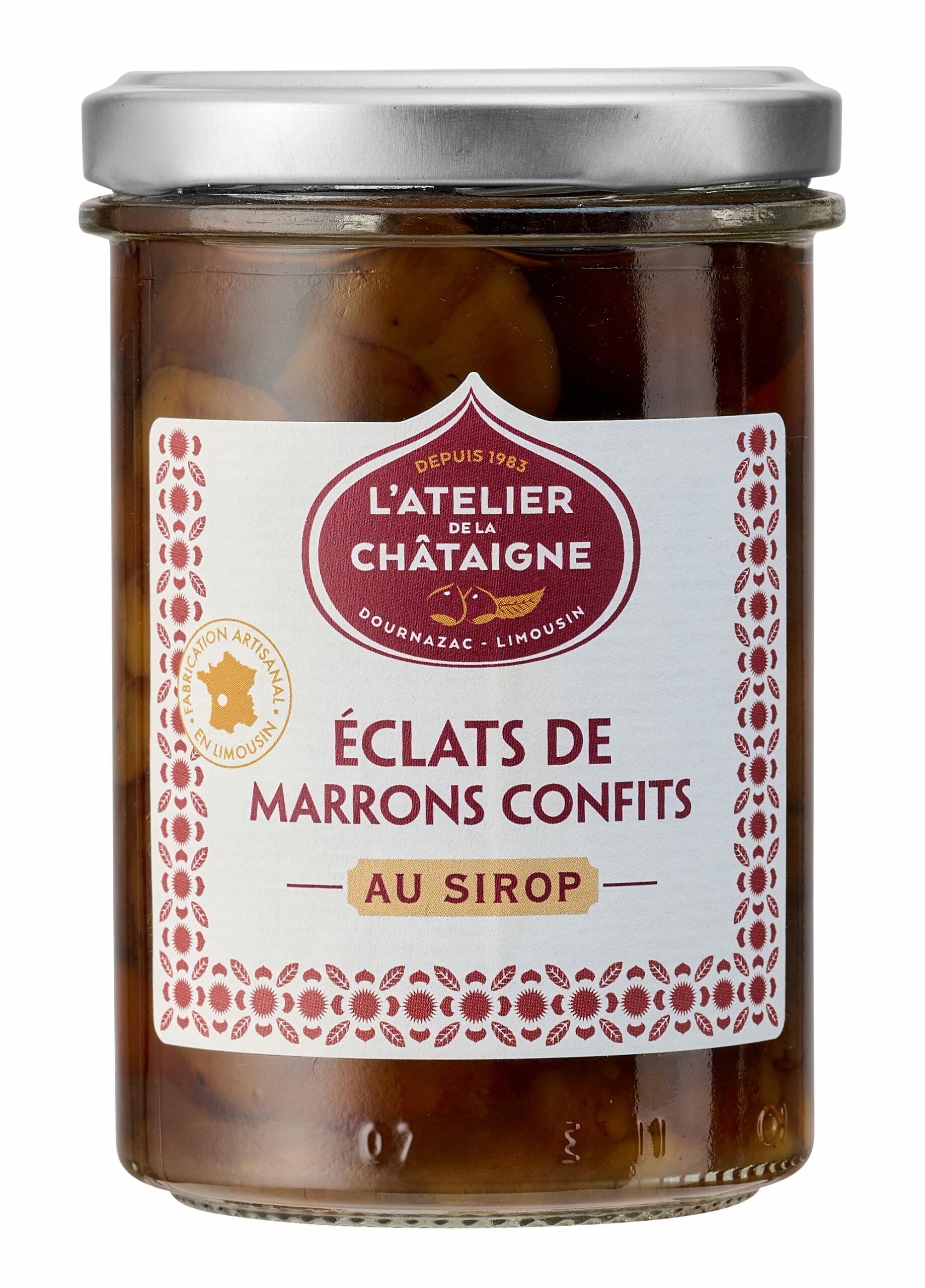 L’Atelier de la Châtaigne - Éclats de marrons confits au sirop