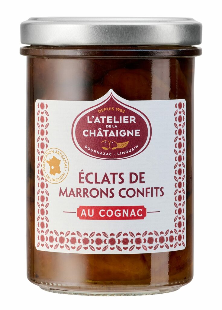 Éclats de marrons confits au cognac | L'Atelier de la châtaigne